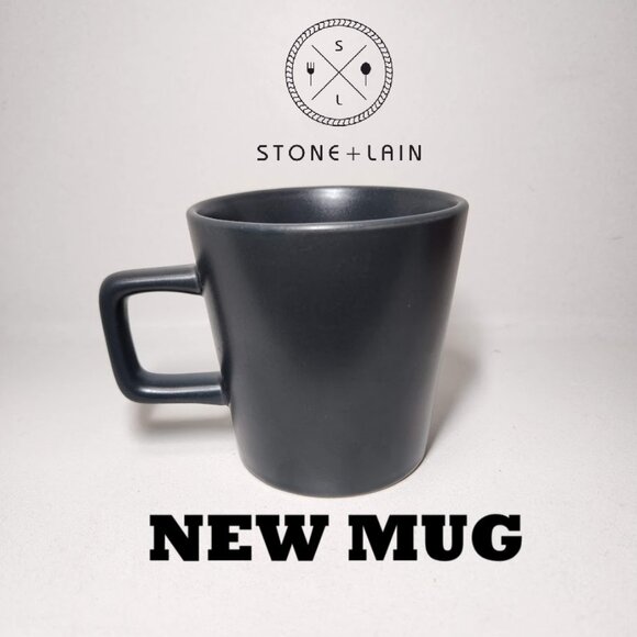 NEW Stone Lain Coupe Gray Matte Stoneware mug cups Coffee Replacement Tea dishes - Picture 1 of 3